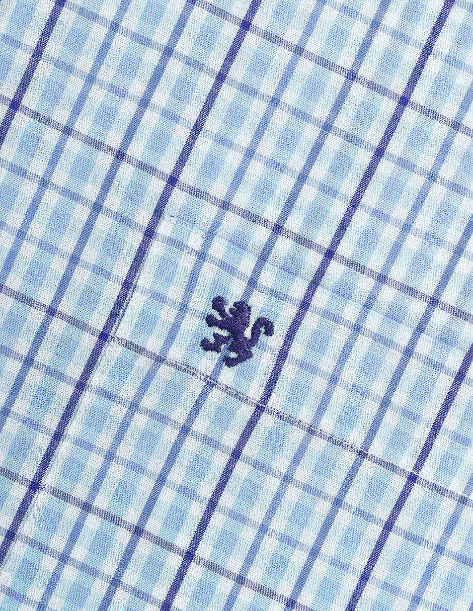 Camisa casual manchester de algodón manga larga para hombre