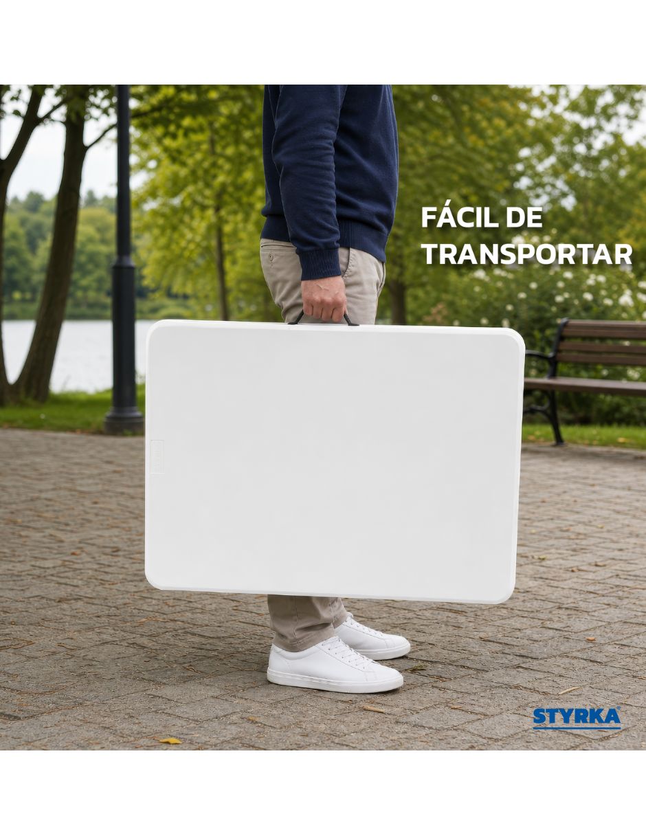 Mesa No No Plegable 180 cm de Plástico 6