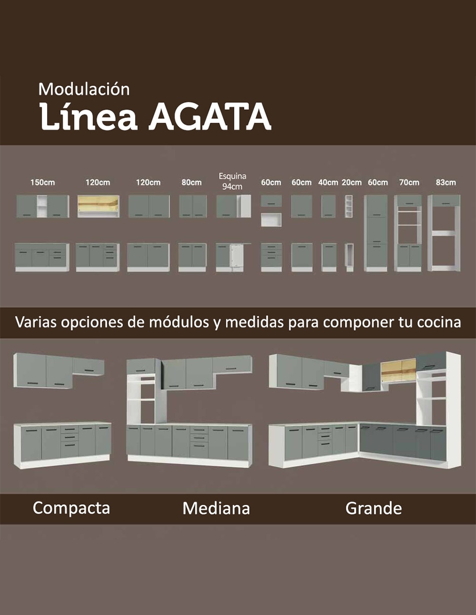 Alacena armable Agata MDP 8