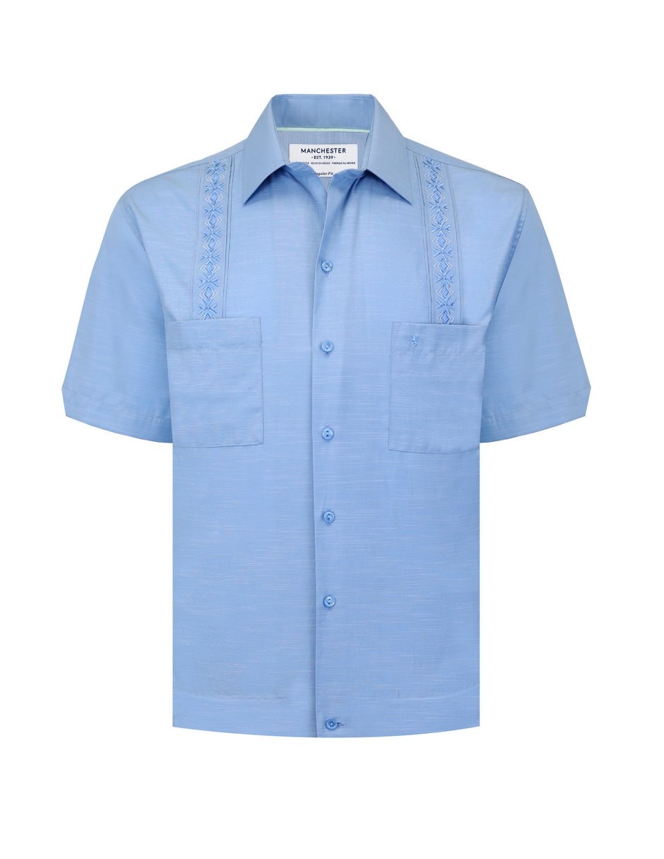 Camisa casual manchester de algodón sin manga para hombre