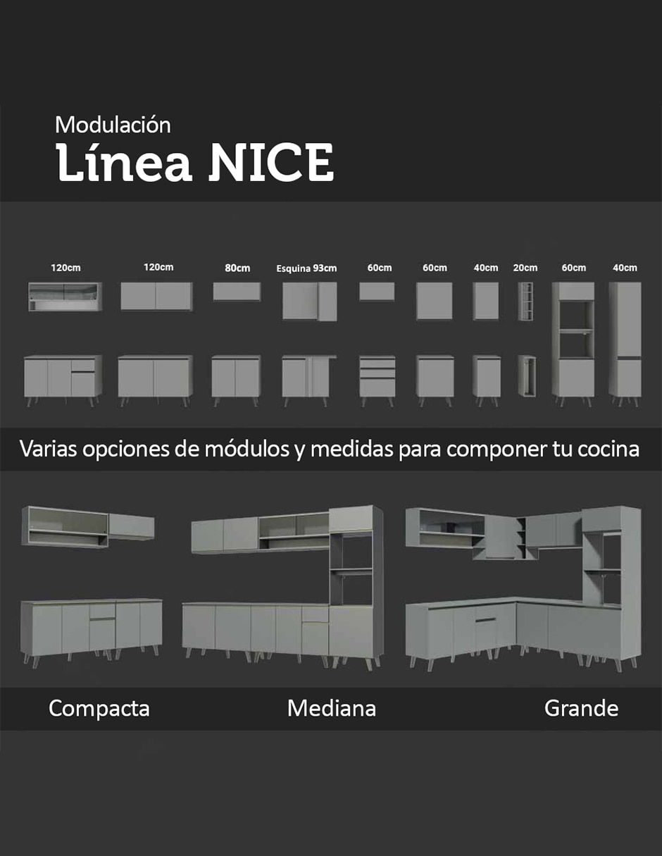 Alacena armable Nice MDP 9