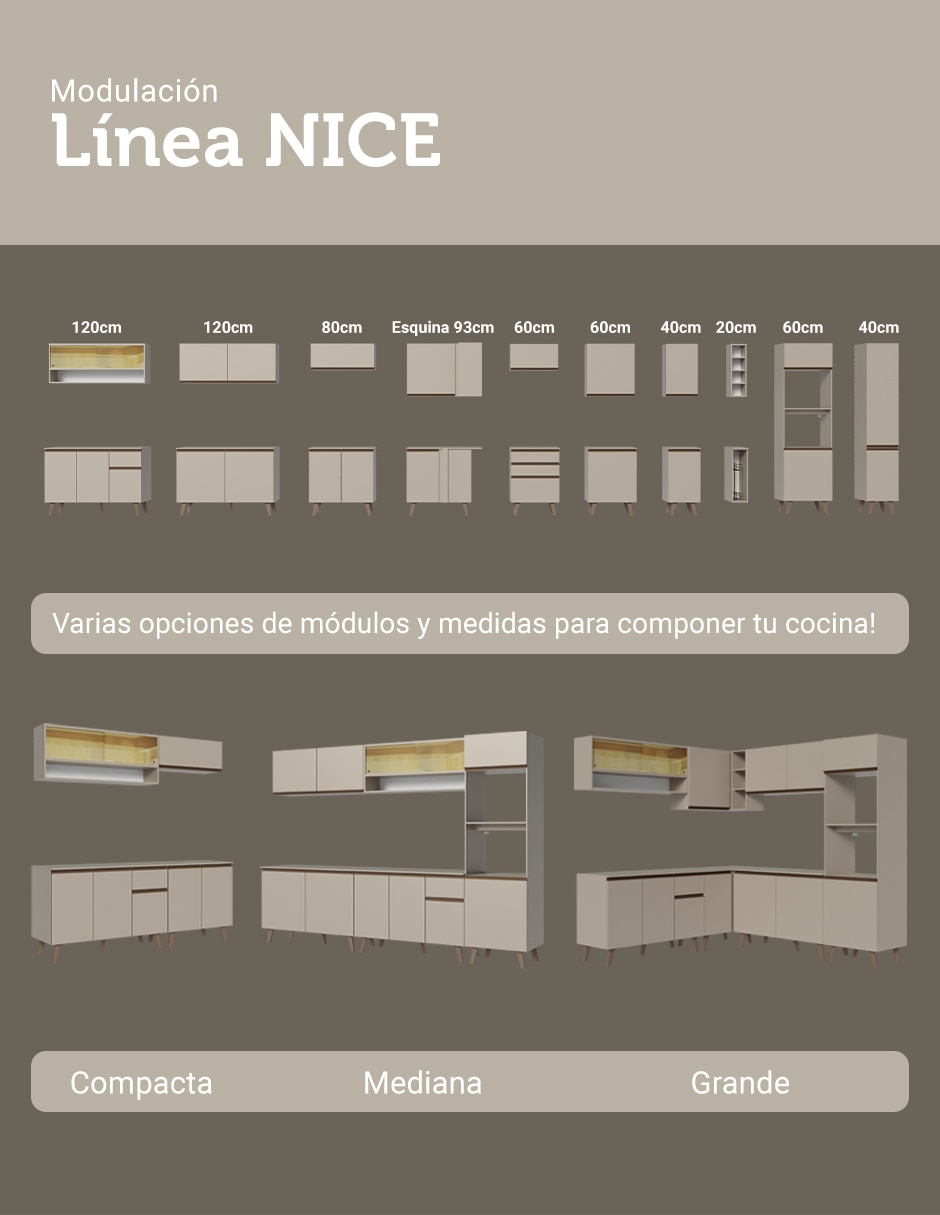 Alacena armable Nice MDF 10