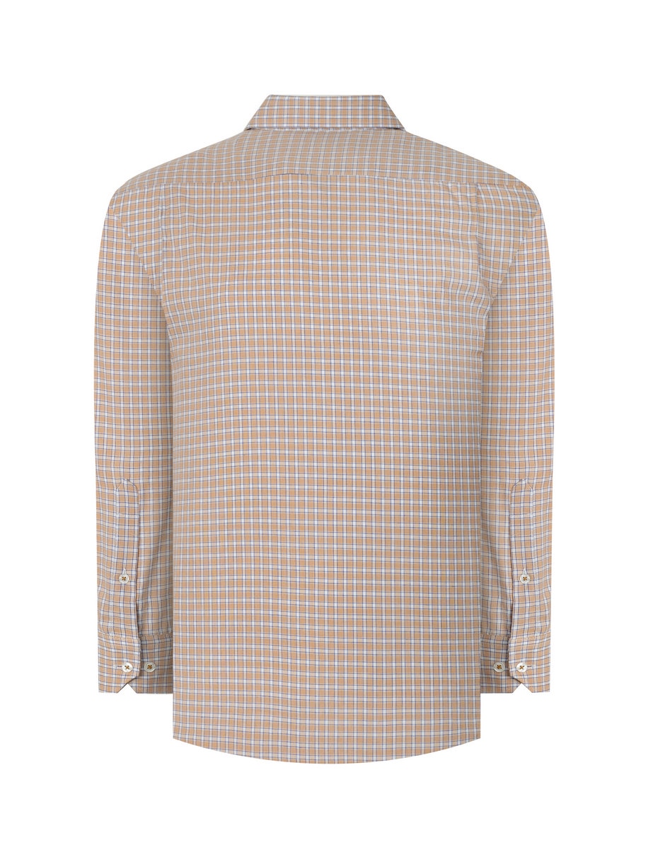 Camisa casual manchester de algodón manga larga para hombre