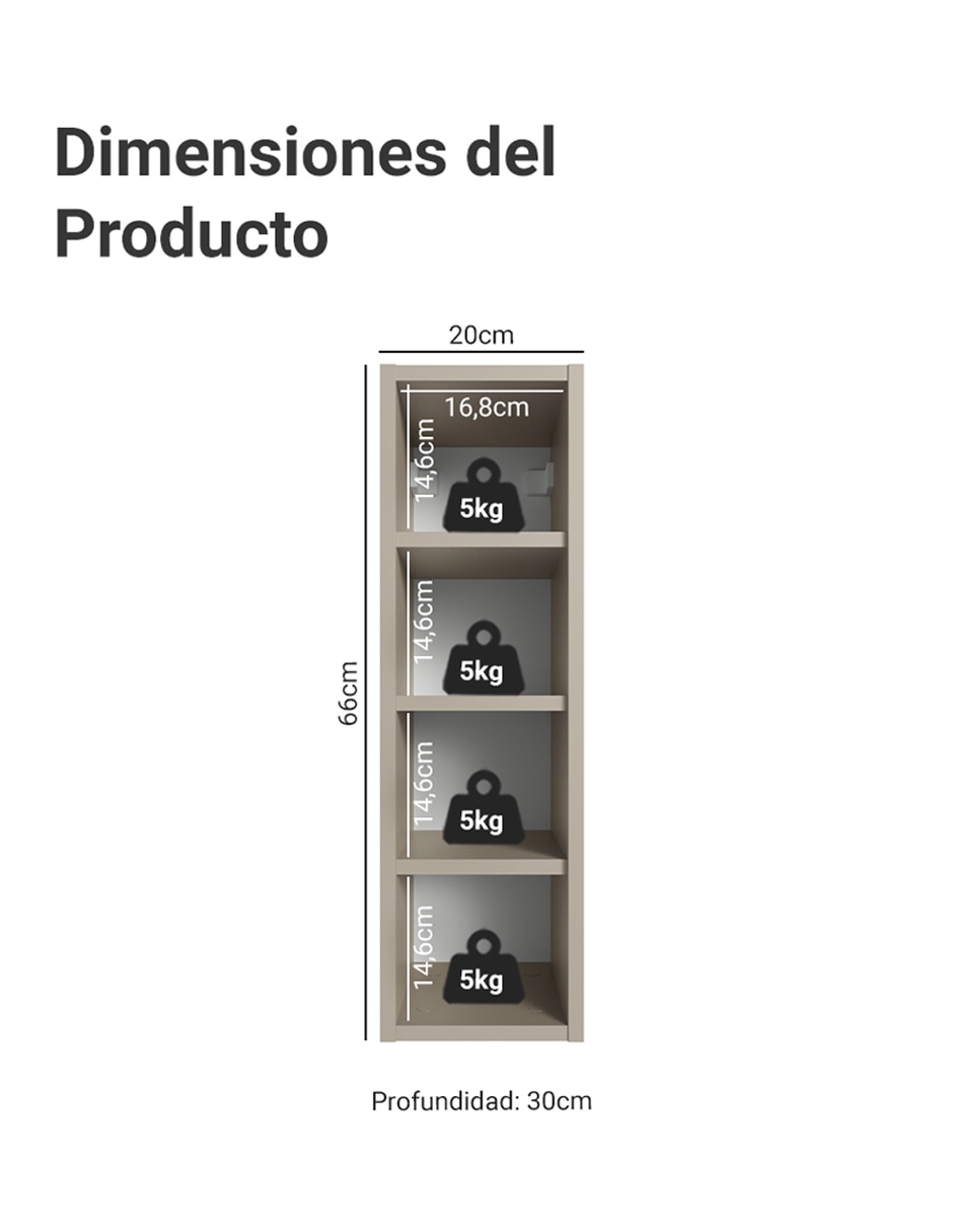 Alacena armable MDP 6