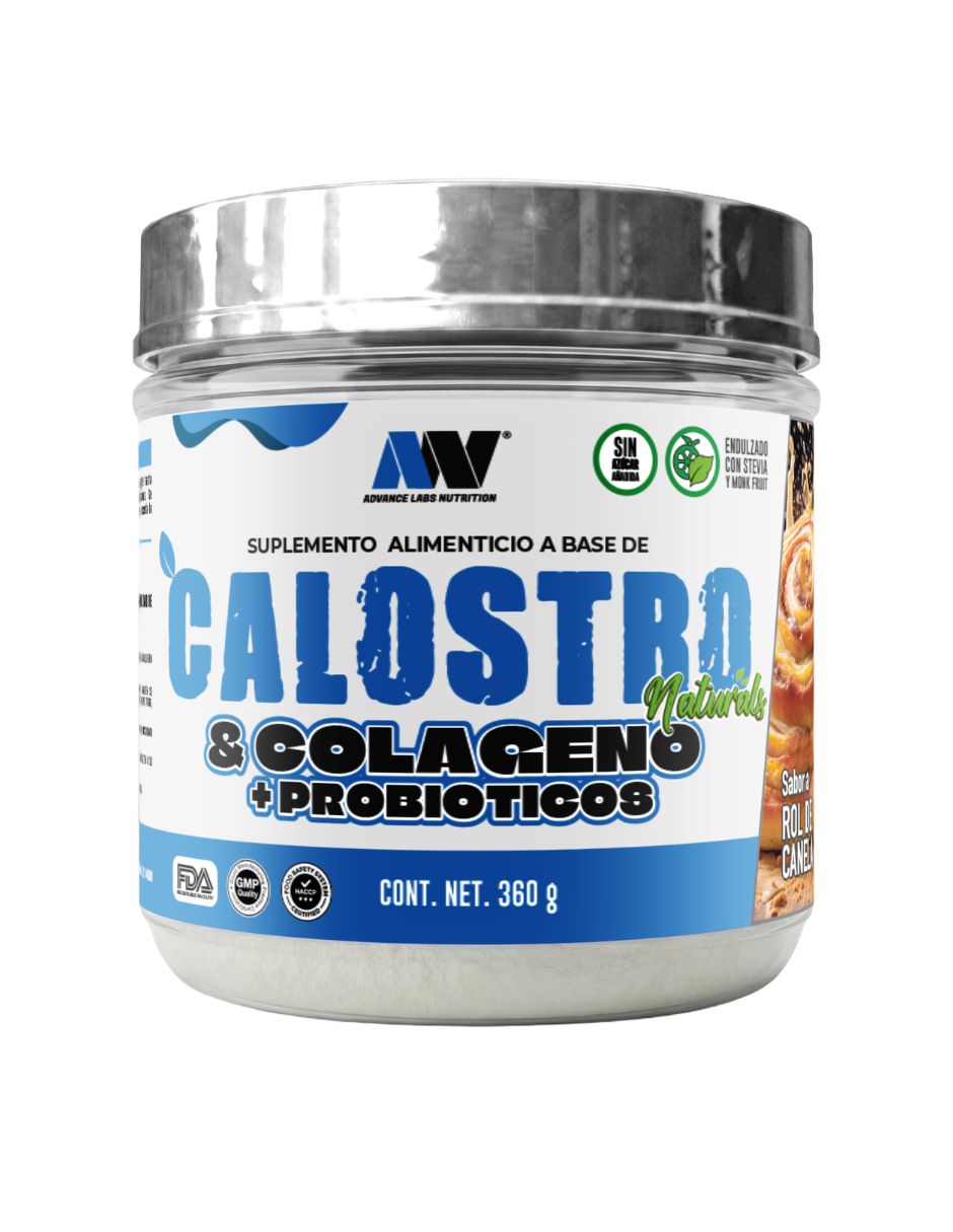 Calostro Colágeno y Probióticos Naturals con Calostro Bovino sabor Rol de canela de Calostro Colágeno y Probióticos Naturals con Calostro Bovino sabor Rol de canela de