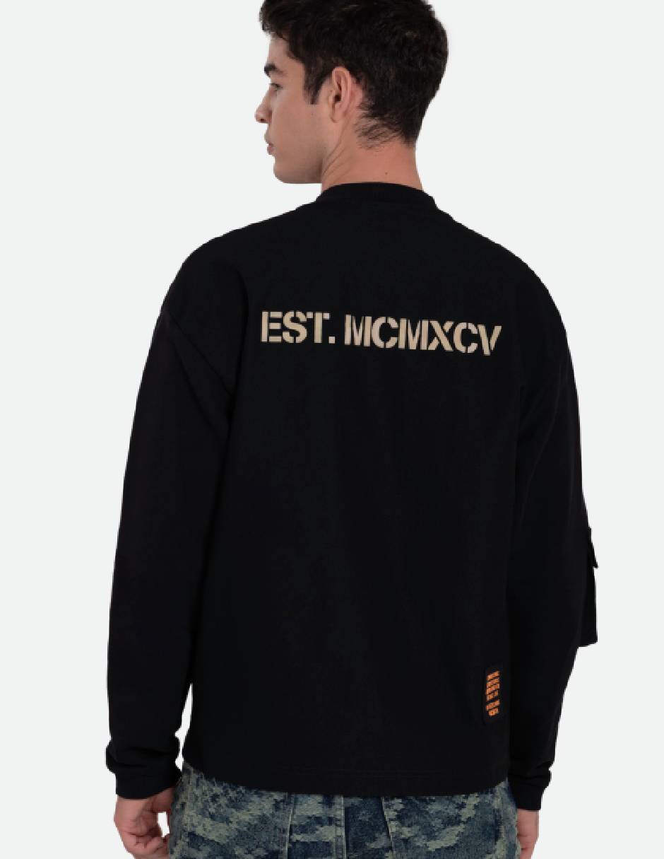 Sudadera sudadera cuello redondo para hombre 3