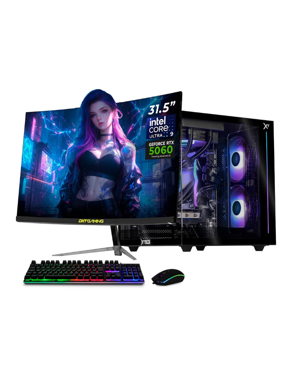 Computadora gamer 31.5 pulgadas Full HD Intel core ultra 9 Nvidia GeForce RTX 5060 16 GB RAM 1 TB