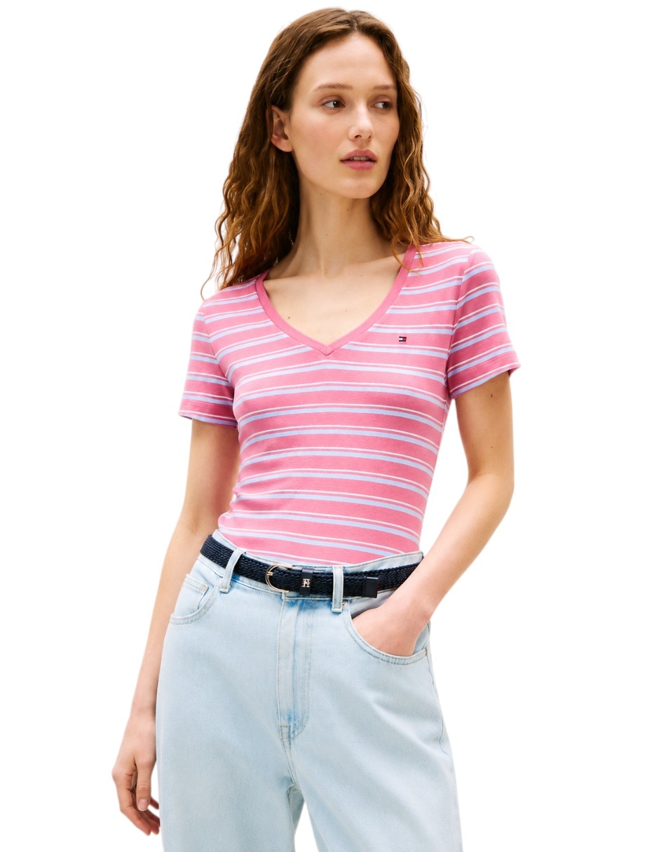 manga Corta No aplica cuello V para mujer 2