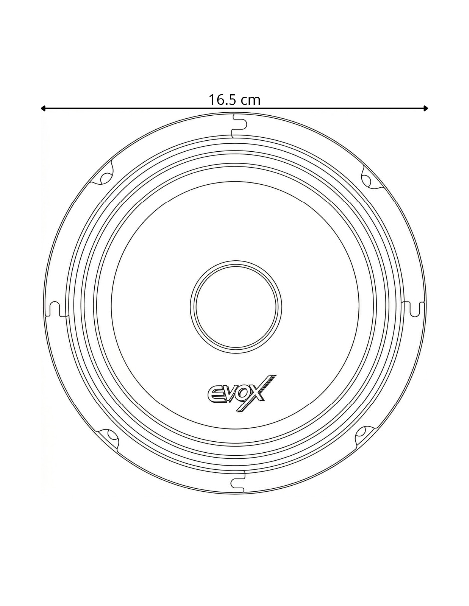 Bocina EVX65SLIM 10