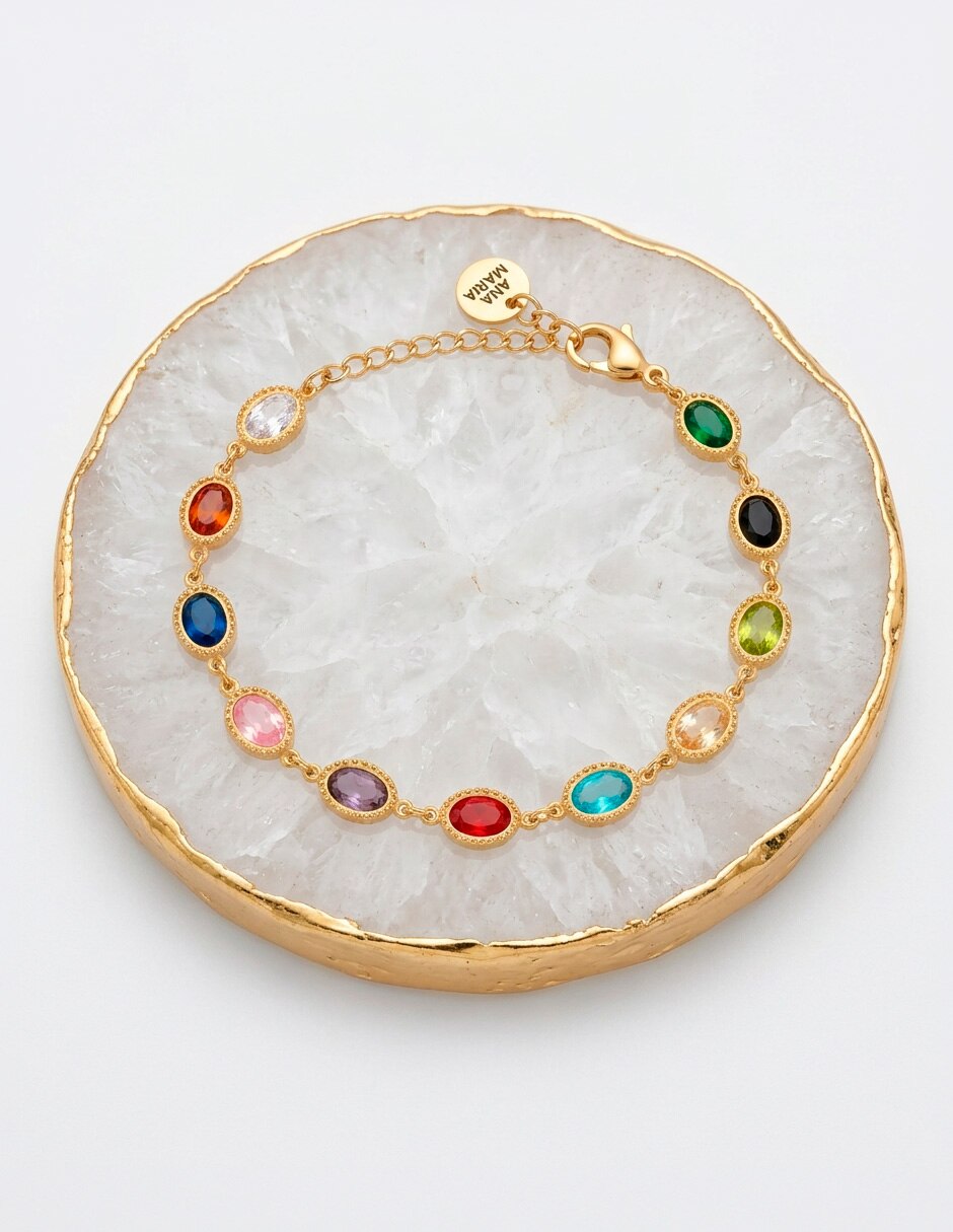 Pulsera ana maria mexico con zirconia