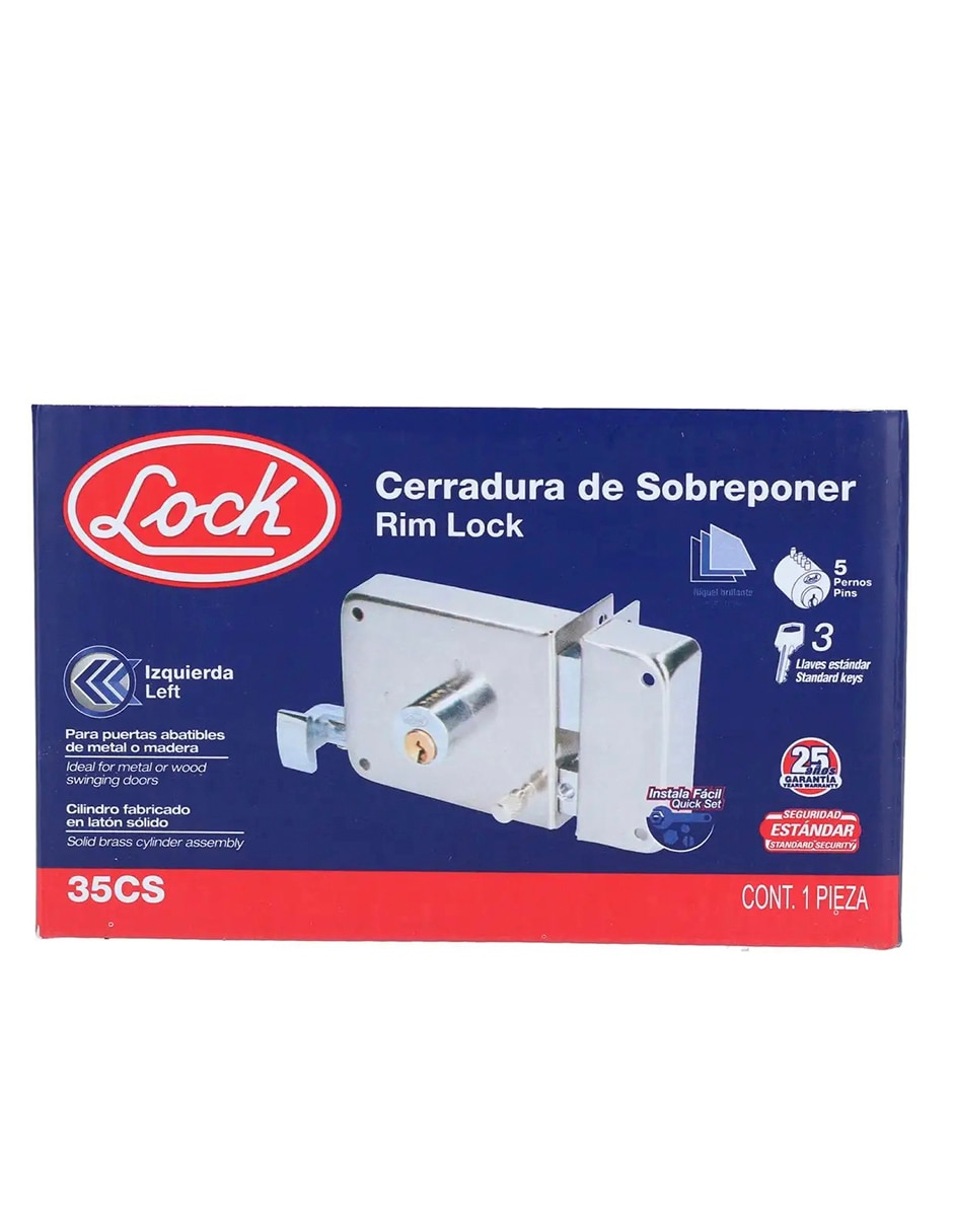 Cerradura sobreponer 35cs de izquierda 2
