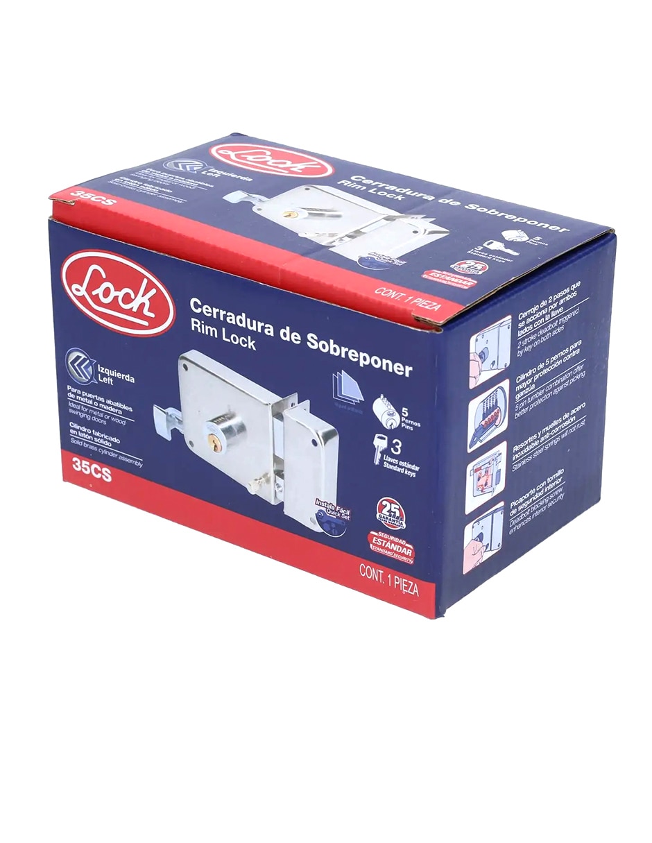 Cerradura sobreponer 35cs de izquierda 4