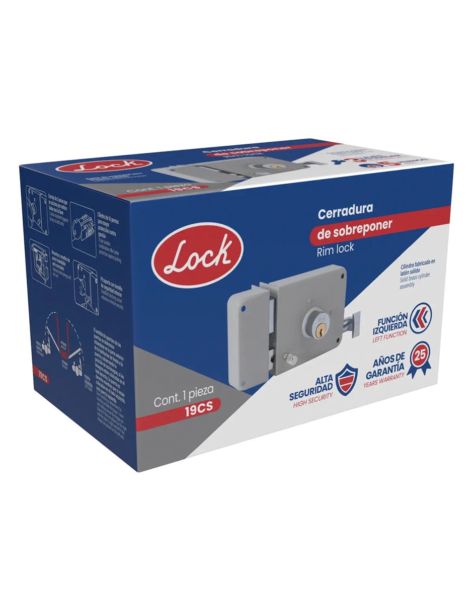 Cerradura sobreponer 19cs de izquierda 2