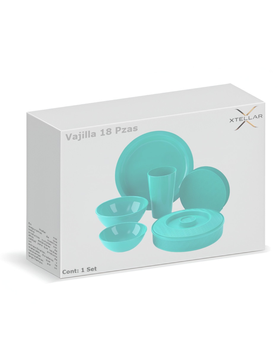 Vajilla infantil de plástico para 4 personas 3