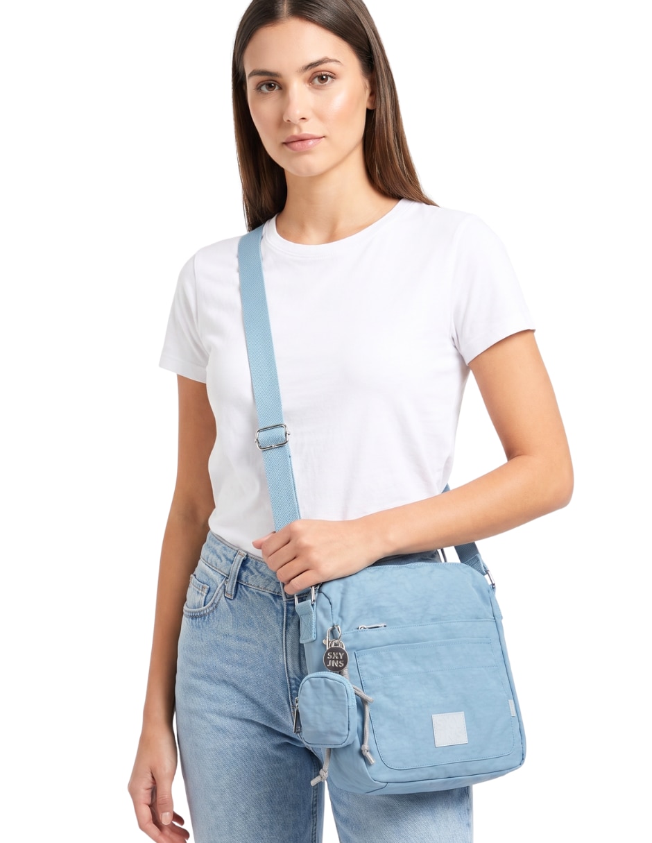 Bolsa messenger sexy jeans para mujer