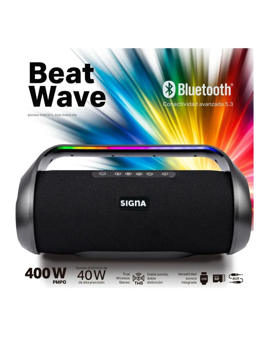 Bocina portátil bluetooth 3