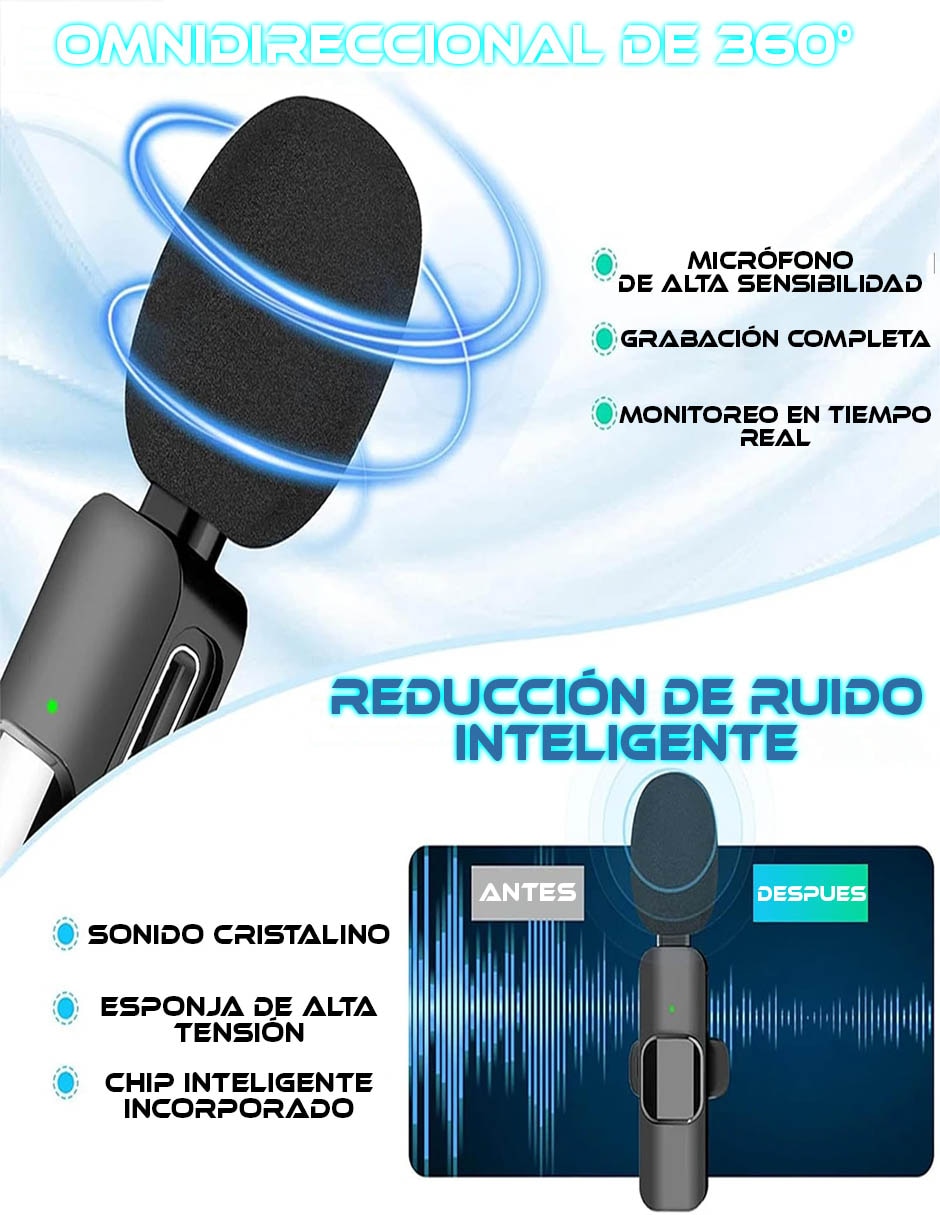 Set micrófono 2-MC851 inalámbrico 6