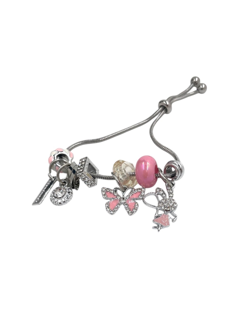 Pulsera y charms con zirconia 4
