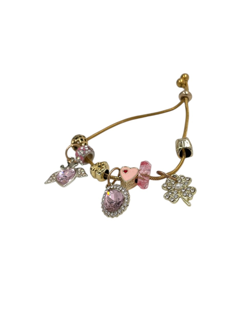 Pulsera y charms con zirconia 4