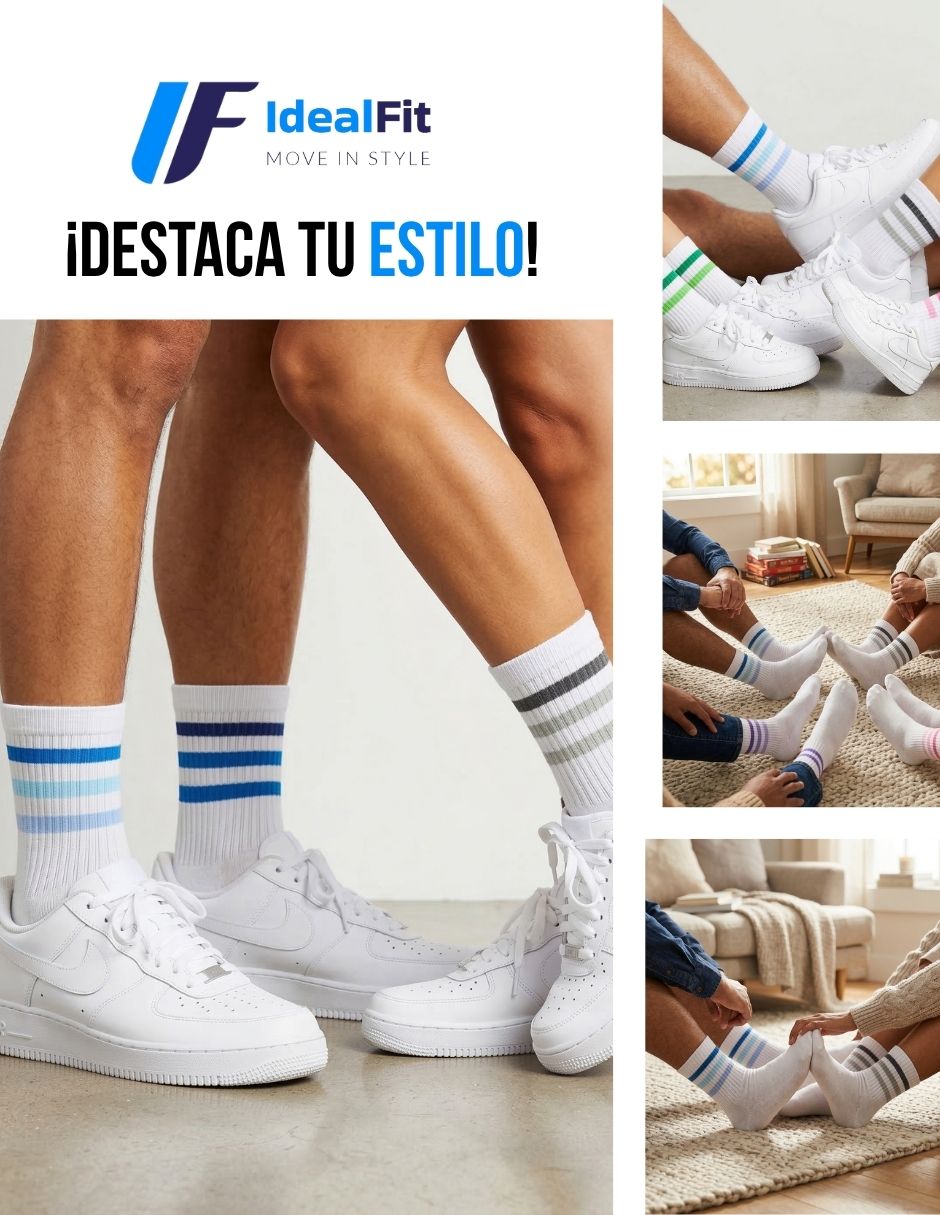 Calceta idealfit para mujer 6 pares