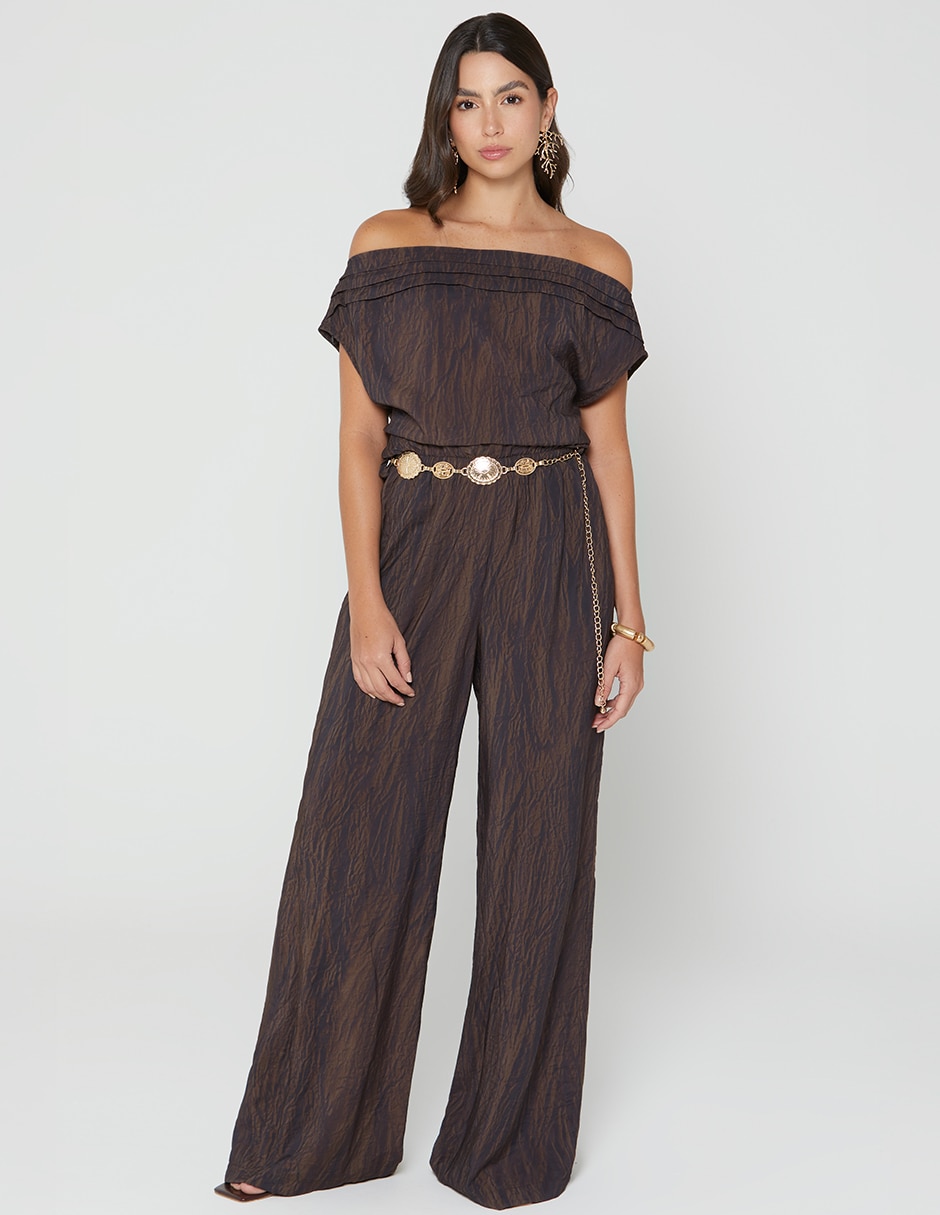 Jumpsuit Sanibel Travel de Viscosa y poliamida Casual estampado Animal print para mujer