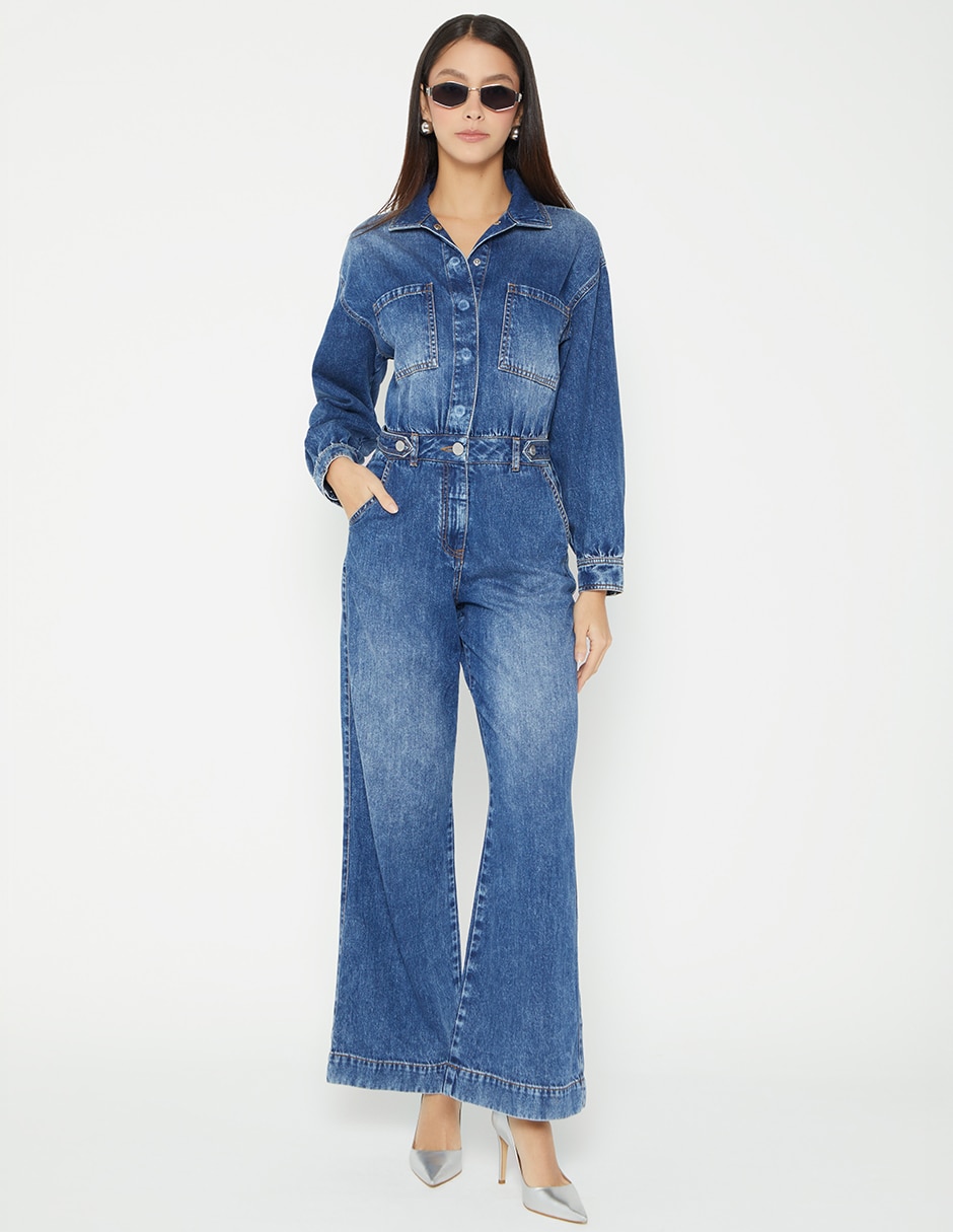 Jumpsuit de mezclilla casual para mujer Jumpsuit de mezclilla casual para mujer