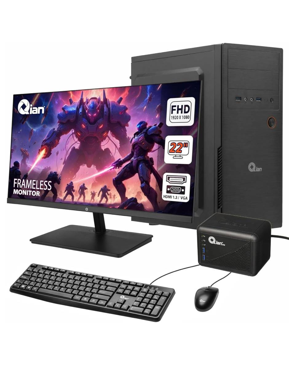 Computadora de escritorio QPI-OP340TA-48M Intel Core i5 8 GB RAM 480 GB