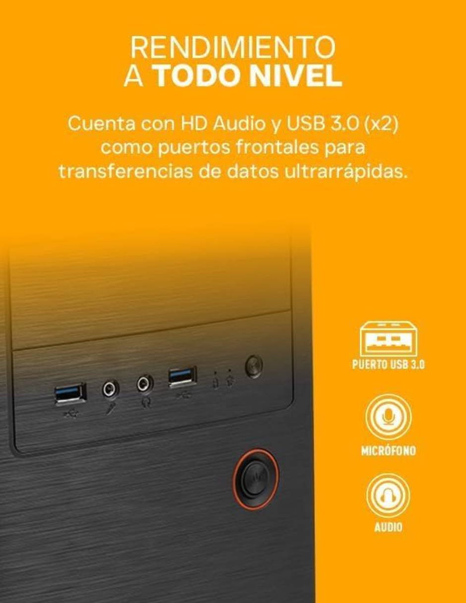 Computadora de escritorio QPA-OP356GTB-1M AMD Ryzen 5 16 GB RAM 512 GB 4