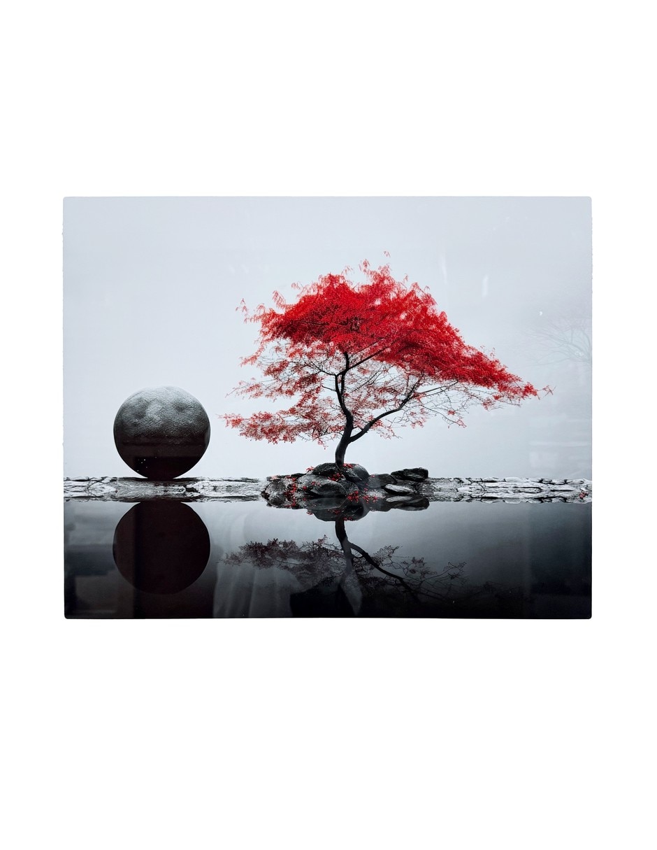 Árbol rojo técnica Impresión Árbol rojo 2
