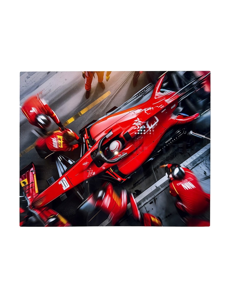 Cuadro F1 Pit Stop Diseño Deportivo técnica Impresión Deportes