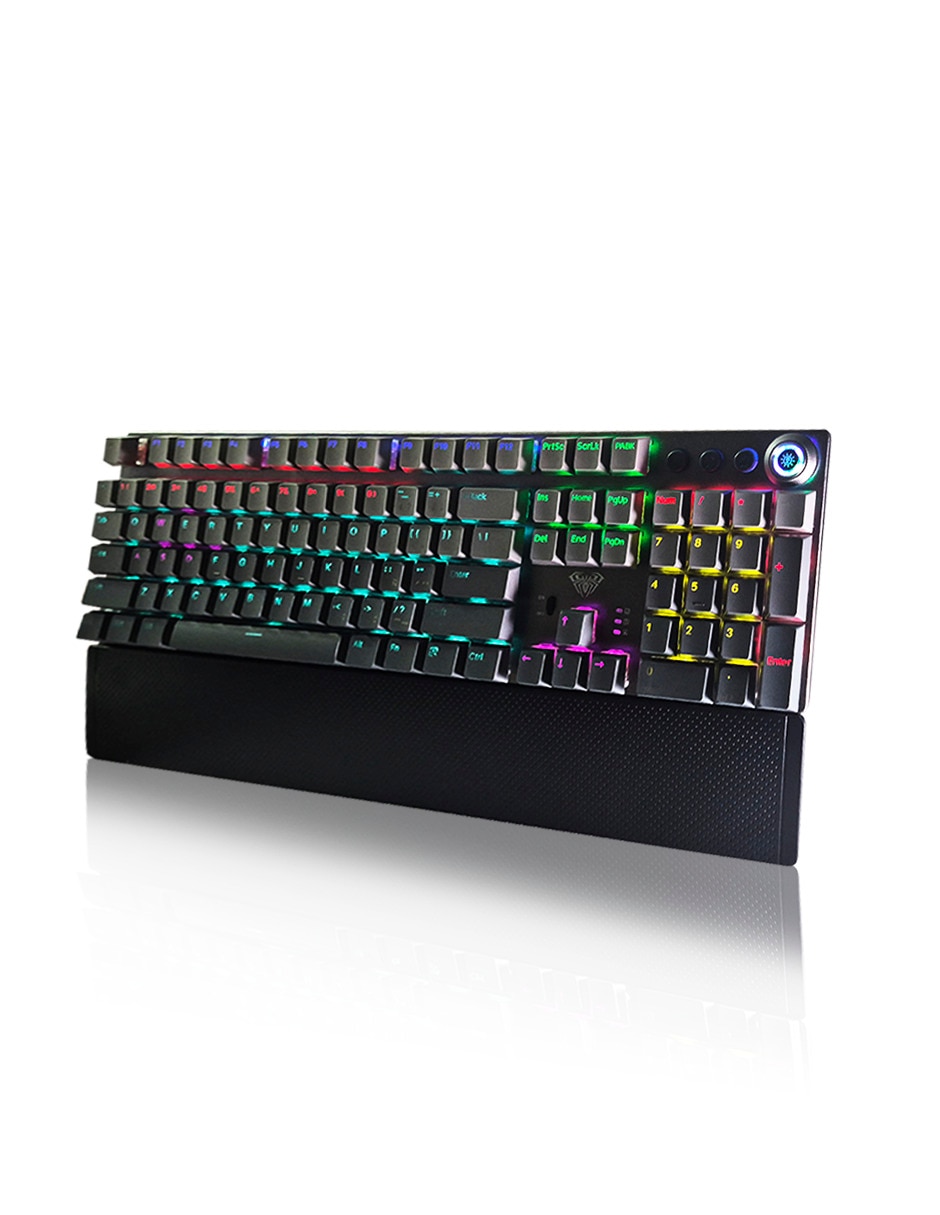 Teclado gamer USB-C QWERT inglés con interruptor táctiles Brown Clear F2088 AIR Teclado gamer USB-C QWERT inglés con interruptor táctiles Brown Clear F2088 AIR