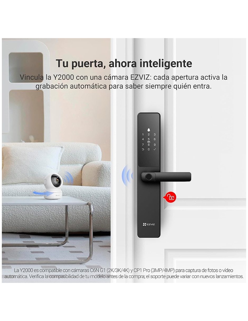 Cerradura digital Y2000 de biométrica 4
