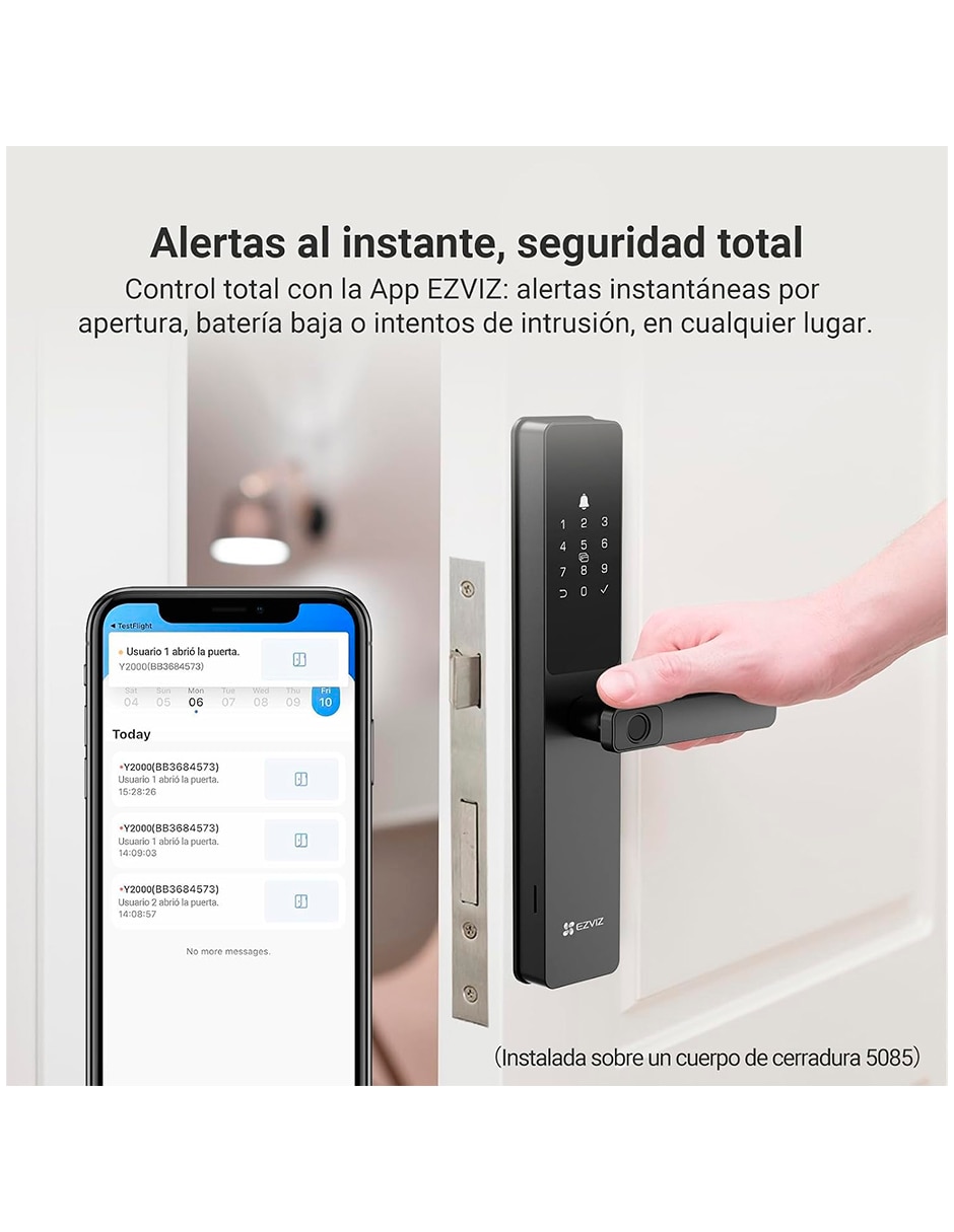 Cerradura digital Y2000 de biométrica 7