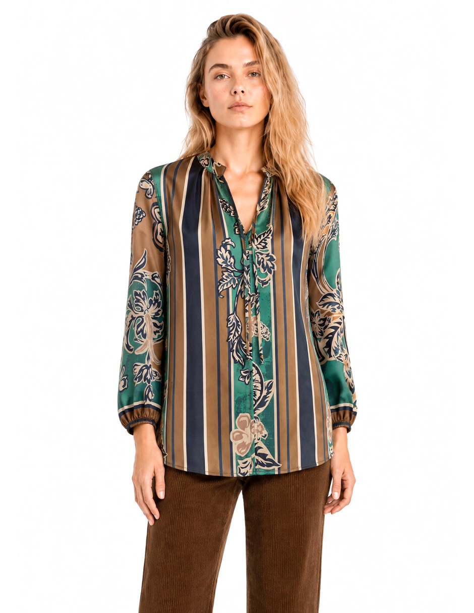 Blusa foley's manga 3/4 para mujer