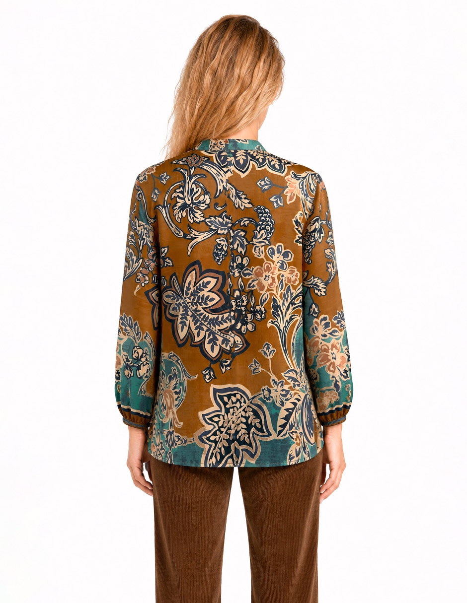 Blusa foley's manga 3/4 para mujer