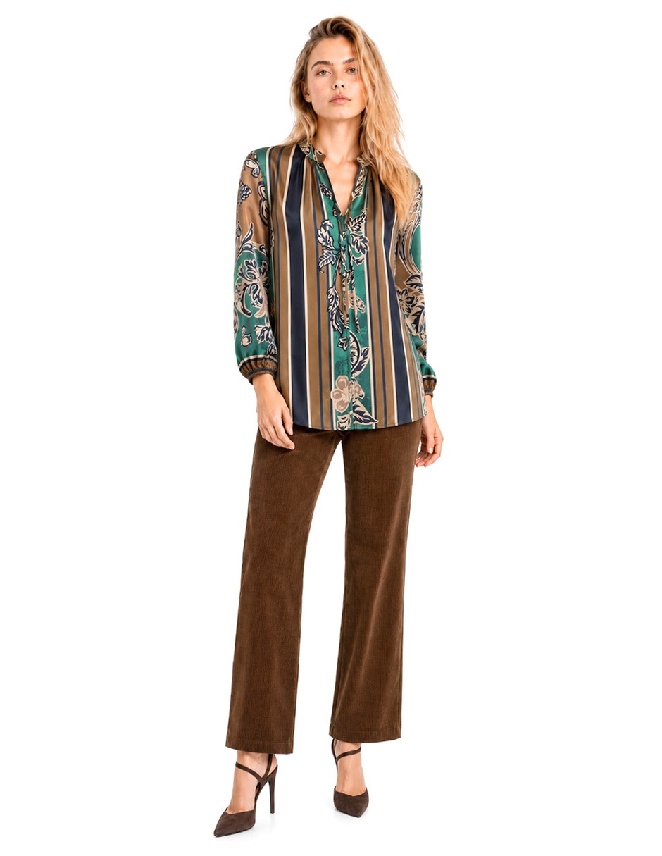 Blusa foley's manga 3/4 para mujer