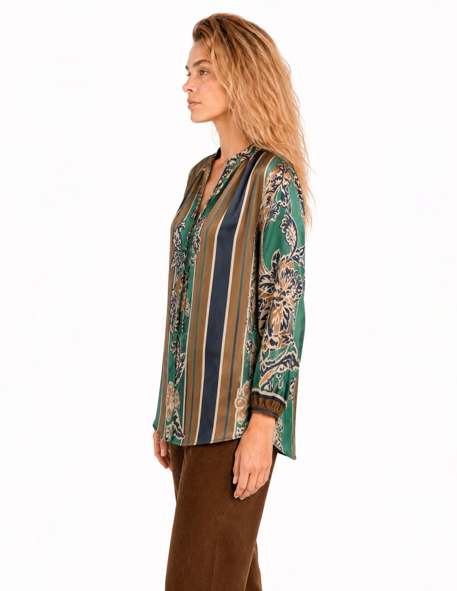 Blusa foley's manga 3/4 para mujer