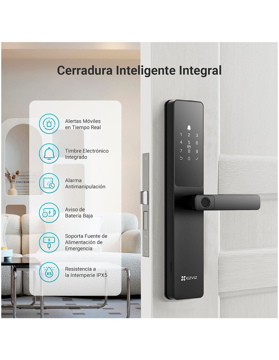 Cerradura Digital CS-Y2000-R100 de Biométrica 2