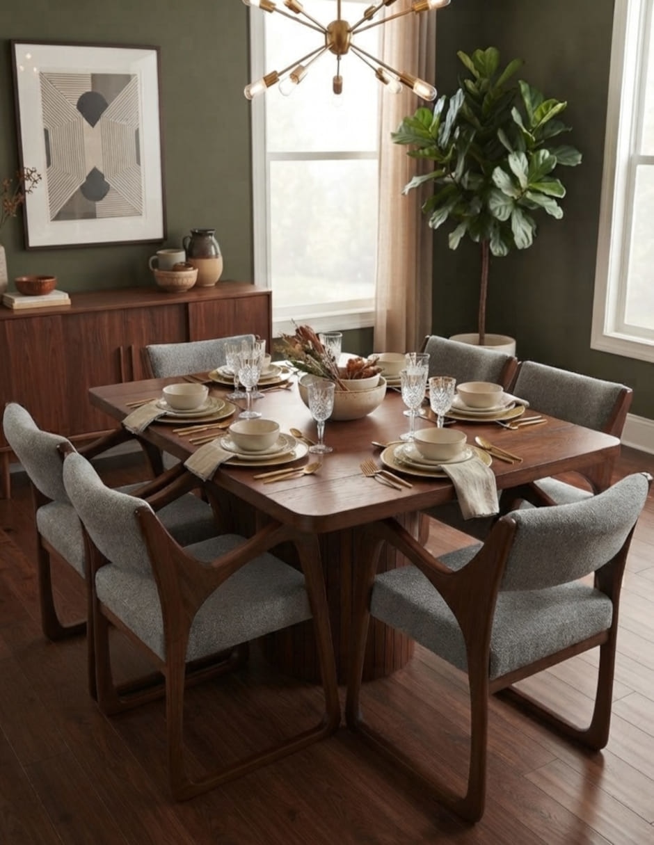 Comedor para 6 personas de madera 8