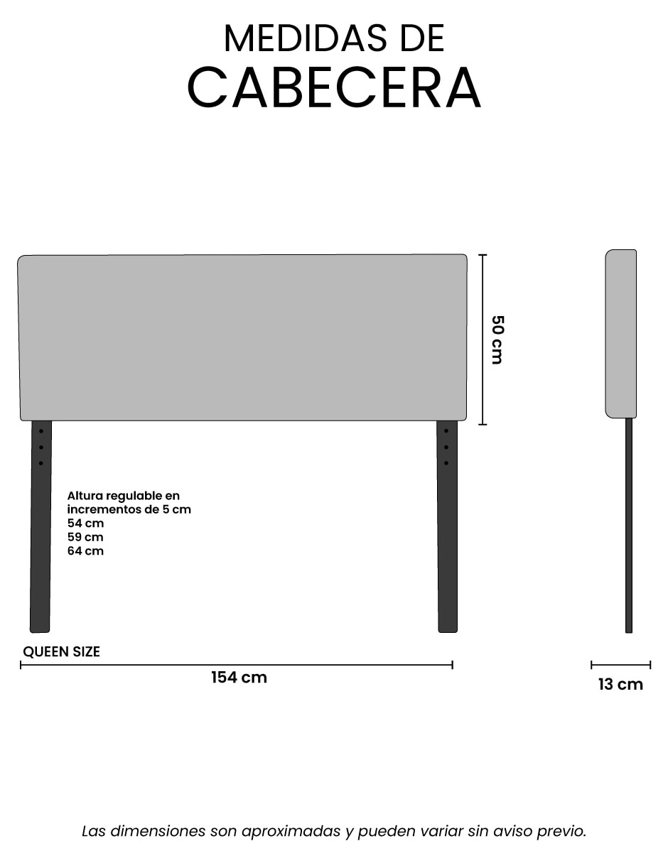 Cabecera/Set cabecera Sí de Madera y tela 6