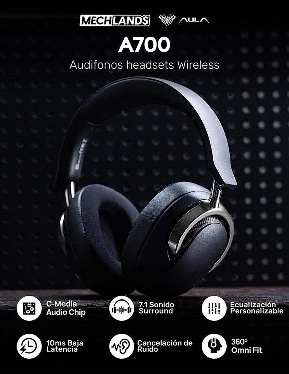 Audífonos gamer alámbricos e inalámbricos A700 5
