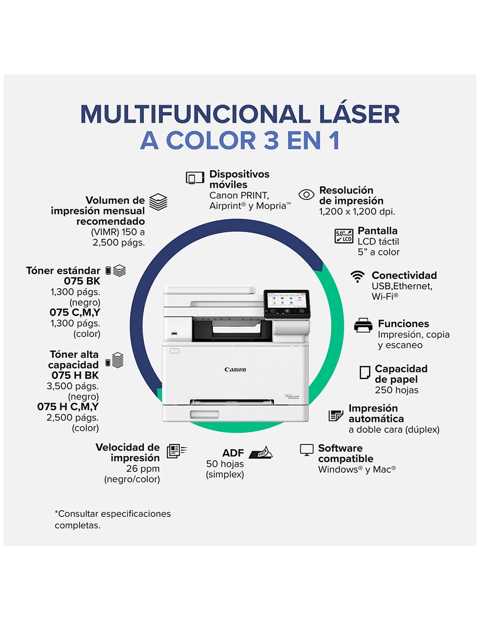 Impresora multifuncional 6928C012AA de Láser Inalámbrica a color 2