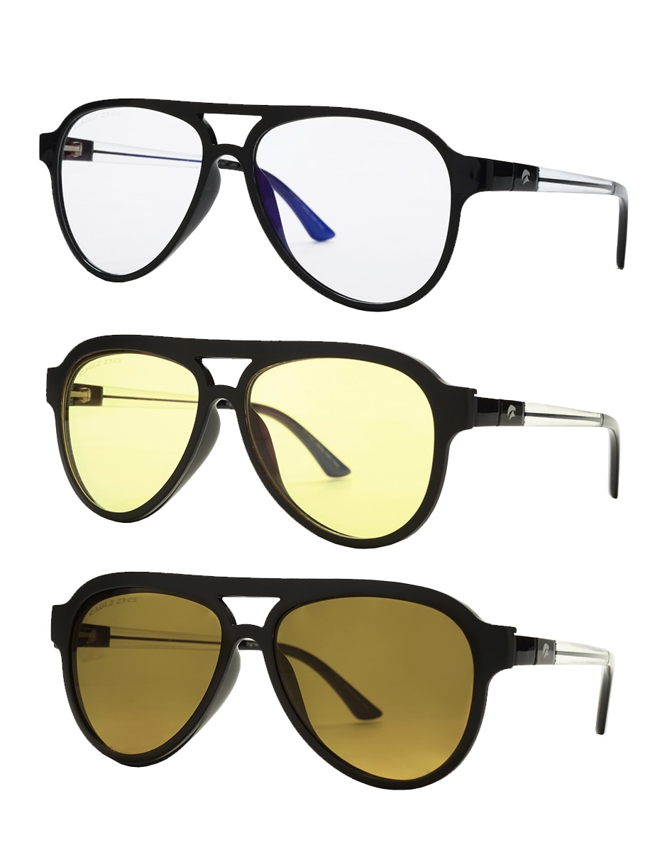 Lentes de sol SuperSight Sistema 3 en 1 Aviator para (si aplica) Unisex 4
