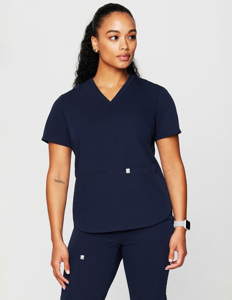 Playera manga corta cuello v mujer
