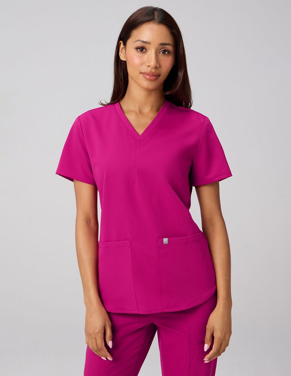 Playera manga corta cuello v mujer