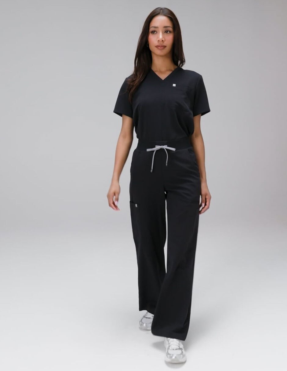 Pants regular Scrub con agujeta para mujer 6