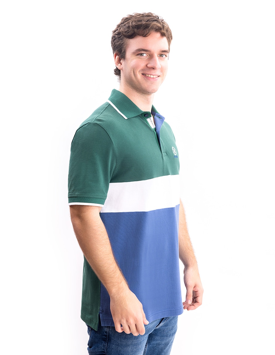 Playera nautica jeans cuello polo para hombre 3