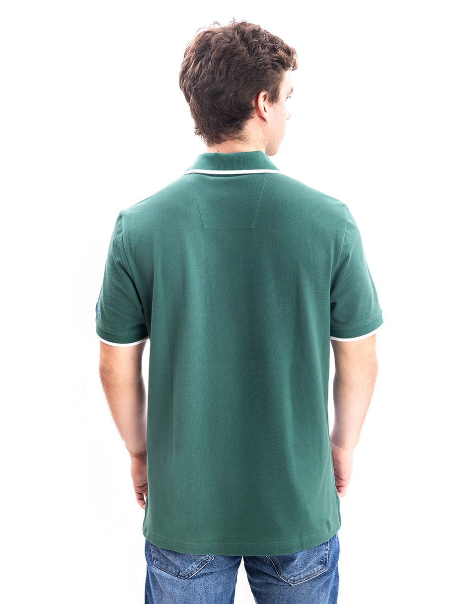 Playera nautica jeans cuello polo para hombre 2