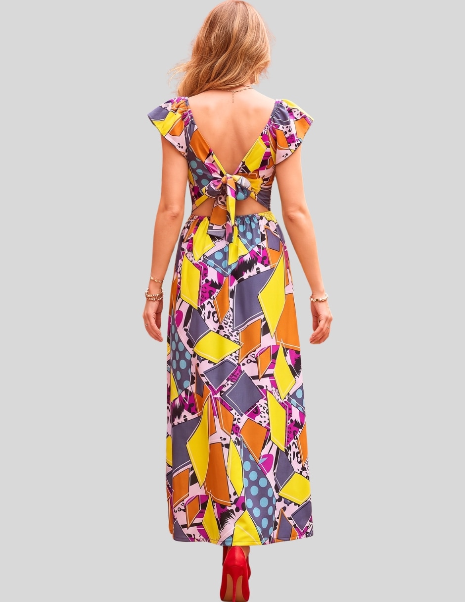 Vestido maxi casual malabis para mujer