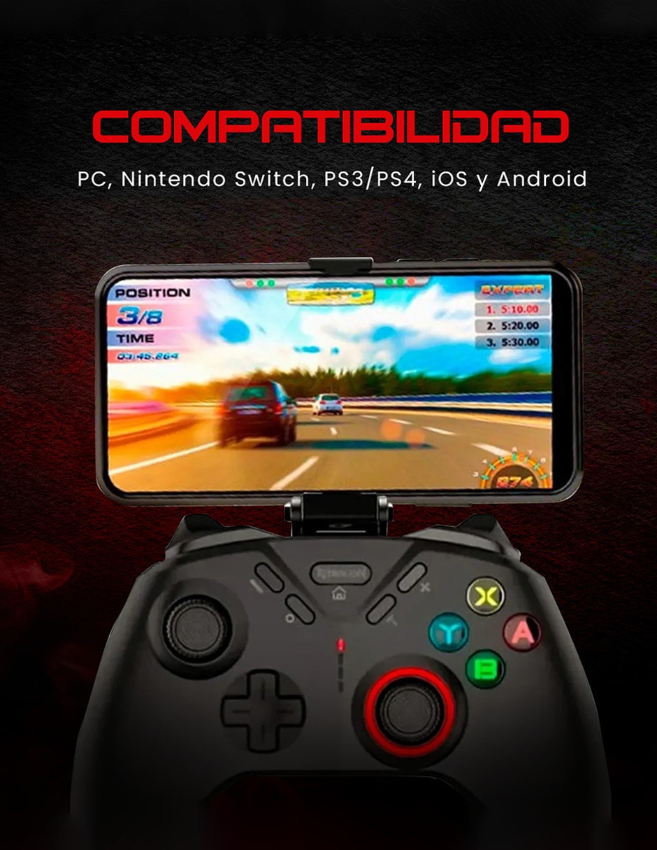 Control gamepad para celular compatible con PC, PS4, Nintendo Switch, Android, iOS. Control gamepad para celular compatible con PC, PS4, Nintendo Switch, Android, iOS.